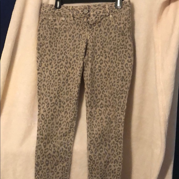 Denim - Express Grey Cheetah Print Jeans